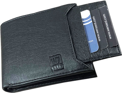 WENZEST Men Black Artificial Leather Wallet(7 Card Slots)