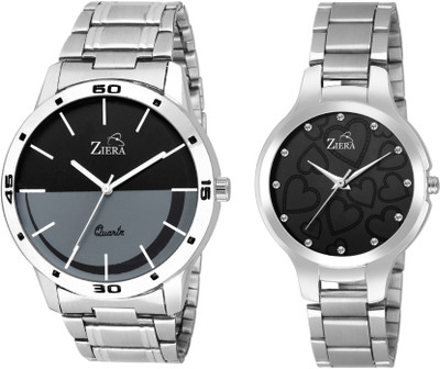 

Ziera ZR7066-8046 Silver Couple combo Men and women Watch - For Couple