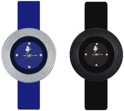 

Glaciar GL288bl_288bk New Colourful Designer Latest Collection Flying Butterfly Watch - For Girls