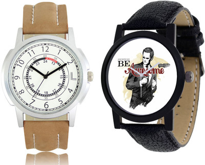 

CLOUDWOOD 17_CW39 Analog Leather Strap Dial Boy's Wrist Watch - For Men
