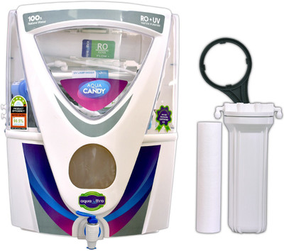 

Aquaultra A1012 Candy 17 L RO + UV + MTDS Water Purifier(White)