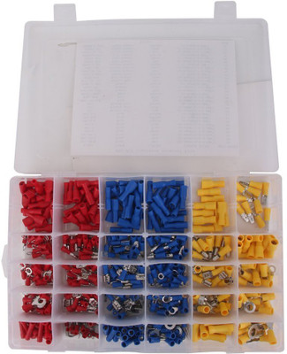 

SHAFIRE 480Pcs Assorted Insulated Electrical Wire Terminals Crimp Connector Spade wire connector Wire Connector(Multicolor, Pack of 480)