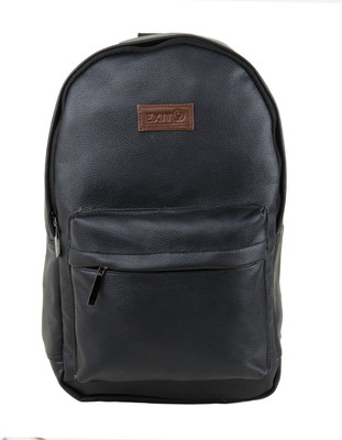 

exit9 17Inch Leather Black Laptop Backpack 1 L Laptop Backpack(Black)