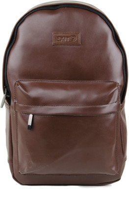 

exit9 17Inch Leather Brown Laptop Backpack 1 L Laptop Backpack(Brown), Red