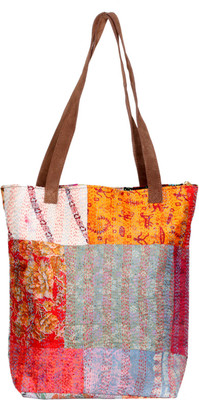 

IndiWeaves Men & Women Casual Multicolor Silk Tote