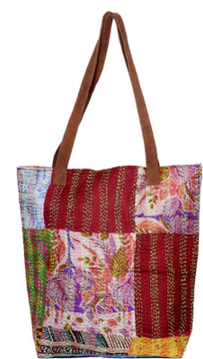 

IndiWeaves Men & Women Casual Multicolor Silk Tote