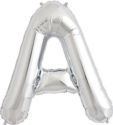 

AMFIN Solid 17 inch Foil Alphabet Balloon Wedding Party Event Baby Shower Birthday Party Decor Letter "A" - Silver Balloon(Silver, Pack of 1)