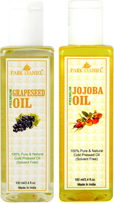 

Park Daniel Premium Grapeseed oil and Jojoba oil combo pack of 2 bottles of 100 ml(200 ml)(200 ml)