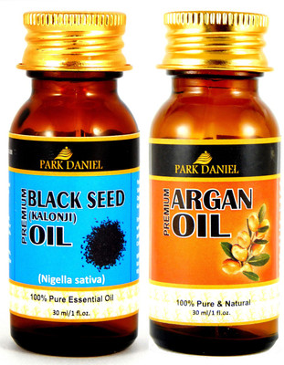 

Park Daniel Premium Black Seed (Kalonji)Oil and Argan oil combo pack of 2 bottles of 30 ml(60 ml)(60 ml)