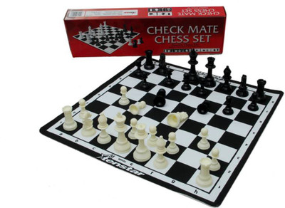 Monika Sports TENSTAR 17 INCH FOLDABLE CHESS WITH 32 PLASTIC PAWNS Board Game