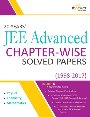 Wiley's 20 Years' Jee Advanced Chapter-Wise Solved Papers First Edition(English, Paperback, unknown)