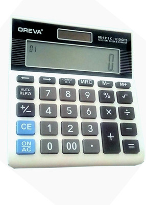 

Oreva OR-1312 C Or-1312 C Basic Calculator(12 Digit), White
