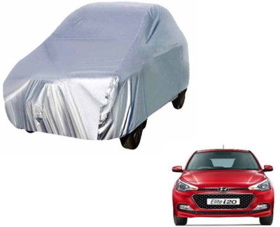 Shivonic Car Cover For Hyundai Elite i20 (Without Mirror Pockets)(Silver, For 2017, 2016 Models)