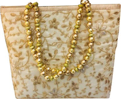 

Craftbazaar Party Gold Clutch