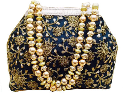 

Craftbazaar Party Blue Clutch