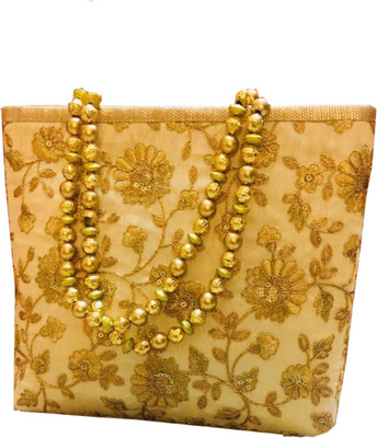 

Craftbazaar Party Yellow Clutch