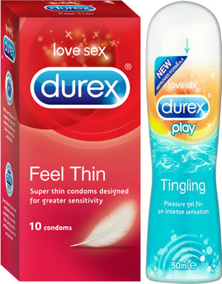 

Durex Feel Thin Pleasure Pack (Tingle Lube)(Set of 2)