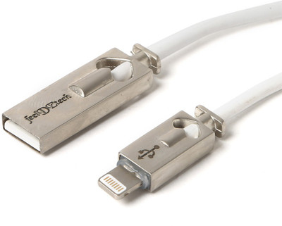 

feelDEtech 2.4A ultra fast charging IPhone Data cable USB Cable(White)