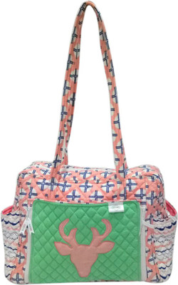 

Bacati Tribal Coral Navy Baby Diaper Bag(Multicolor)