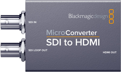 

Blackmagic Design CONVCMIC/SH NOPS CONVCMIC/SH NOPS Micro Converter SDI to HDMI Without PSU(Gray)