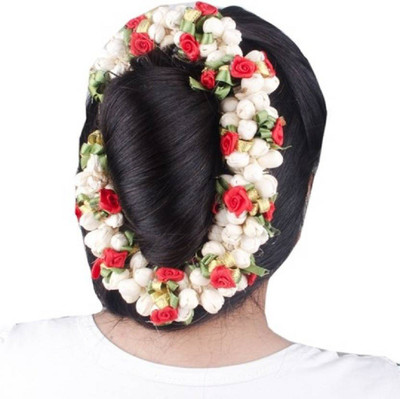 

Majik Artificial Gajra Flowers Bun Hair Band (Multicolor) Hair Accessory Set, Hair Band(Multicolor)