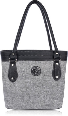 

Leather Land Shoulder Bag(Grey, Black), Black;grey