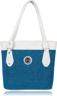 

Leather Land Shoulder Bag(Blue, White)