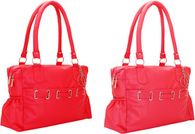 

Lady bar Hand-held Bag(Red, Pink), Pink;red