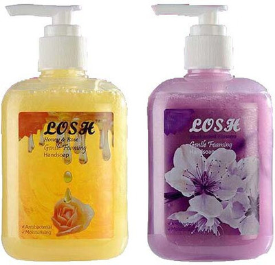 

shahi fusion world Losh honey and ENCHANTED FLOWER gentle foaming handsoap combo pack of 2(250ml)(500 ml, Pack of 2)