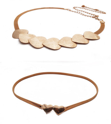 

Vritraz Women Casual, Party Gold Metal Belt