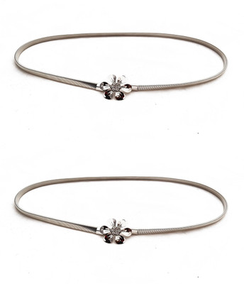 

Vritraz Women Casual, Party Silver Metal Belt