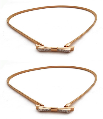 

Vritraz Women Casual, Party Gold Metal Belt