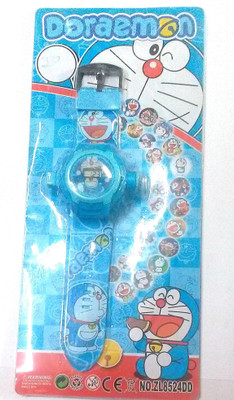 

OM Doraemon Projector Digital Watch With 24 Images for Kids(Blue)