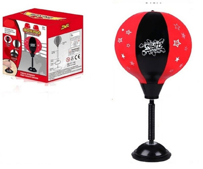

Montez Table Boxing Punching Ball Bag With Stand Heavy Duty Suction Stress Relief Freestanding Reflex Bag Kit For Everyone(Multicolor)