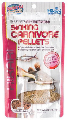 

Hikari Sinking Carnivore Pellet 74g | Chicken 74 g Dry Fish Food