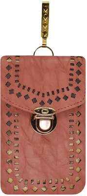 

Bagaholics Ethnic Saree Clutch Leather Mobile Pouch Waist Clip Ladies Purse Gift For Women Mobile Pouch(Orange)