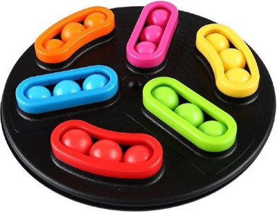 

Montez Spin-Switch-Solve Puzzle Toy with Double Sided Colorful Marbles(1 Pieces)