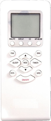 

LipiWorld 141 AC Remote Compatible For TCL AC Remote Controller(White)