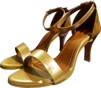 

Fashionitz Women Gold Heels
