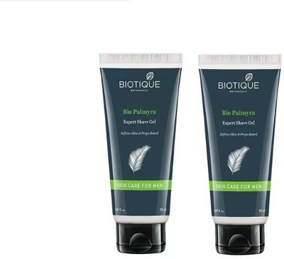 

BIOTIQUE BIO PALMYRA EXPERT SHAVING GEL SOFTENS SKIN & PREPS BEARD 50ML(100 ml)