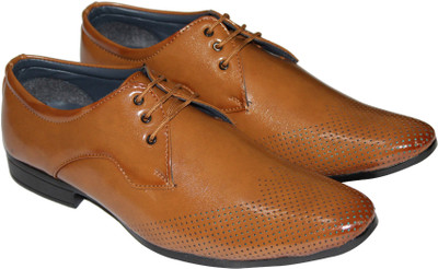 

Footsteps Men formal shoes Lace Up For Men(Tan