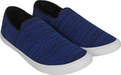 

Aero Canvas Slip On Sneakers For Men(Blue, Black