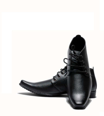 

Dox Black Lace Up Shoes For Men(Black)