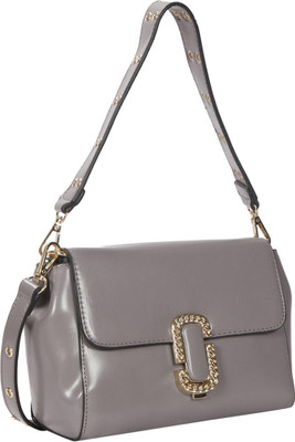 

Bagkok Women Casual Grey PU Sling Bag