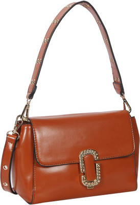 

Bagkok Women Evening/Party Tan PU Sling Bag