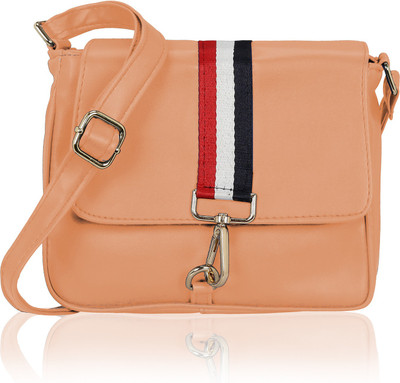 

Kleio Women Casual Pink PU Sling Bag