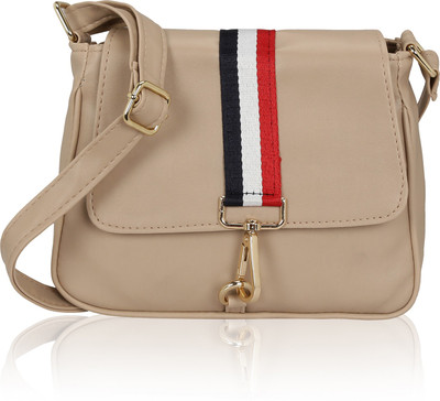 

Kleio Women Casual White PU Sling Bag