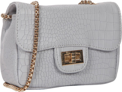 

Bagkok Women Evening/Party Blue PU Sling Bag