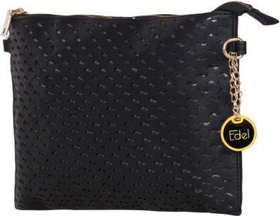 

HideMate Girls Casual Black PU Sling Bag