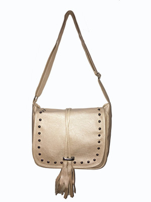

rishi Girls Casual Silver PU Sling Bag